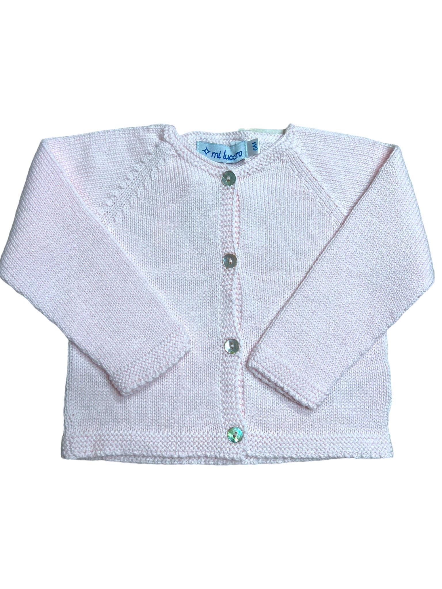 4 Button Cardigan-Pink & White (Baby)