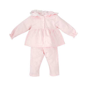 Pink Straight Leg Tracksuit