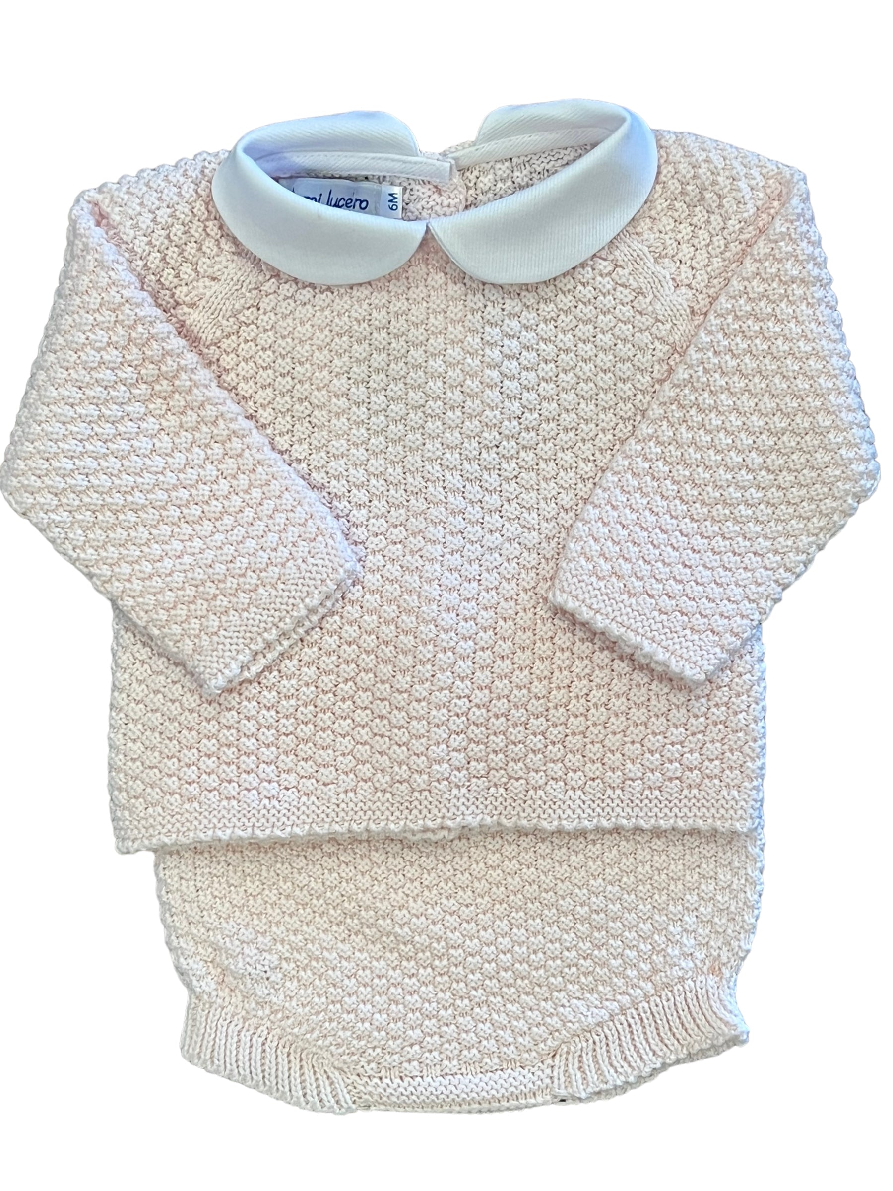 Rice Stitch Diaper Set-Pink (Baby)