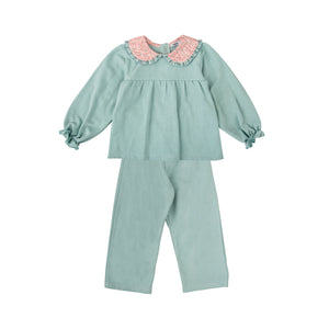 Girls Cotton Knit Tracksuit