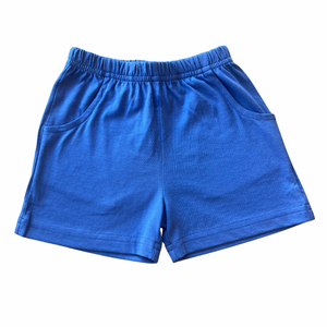 Dark Chambray Jersey Front Pocket Shorts