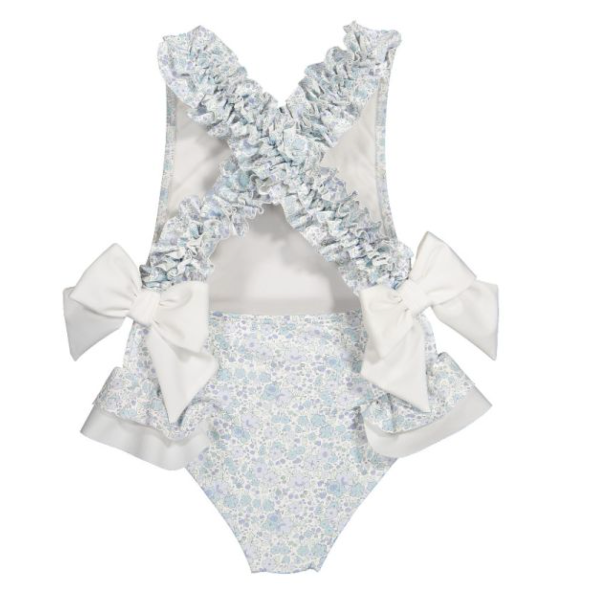 Blue Ditsy Floral Swimsuit (Toddler)