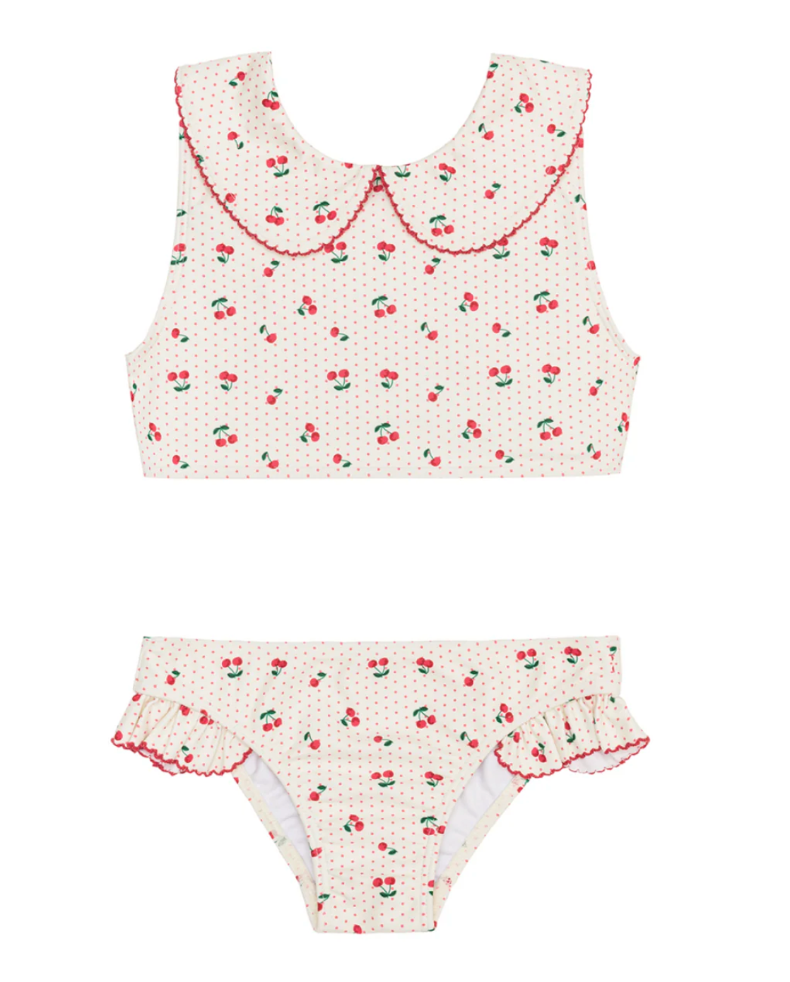 Summer Cherries Rounded Collar Bikini (Baby)