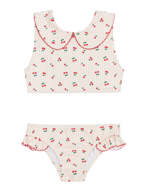 Summer Cherries Rounded Collar Bikini (Baby)