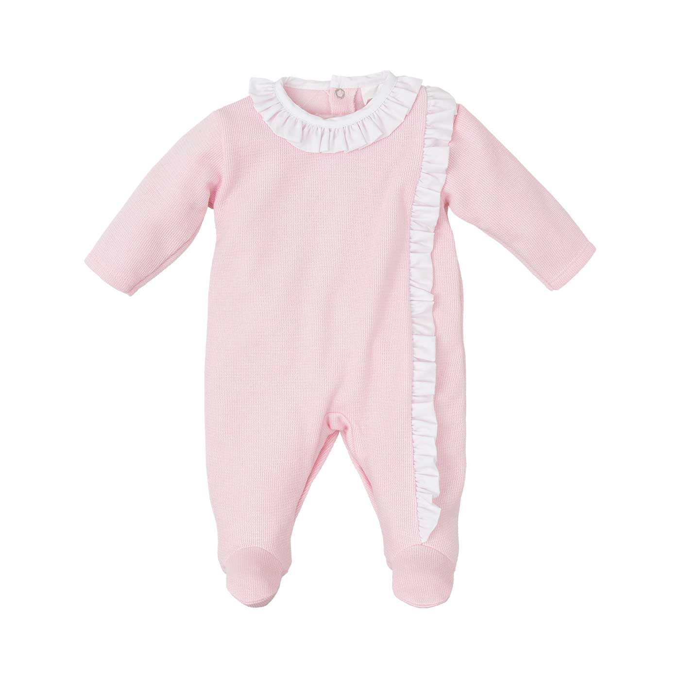 Ruffle Pink Footie (Infant)