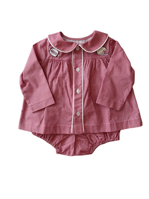 Red Gingham Clemment Bloomer Set (Toddler)
