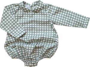 Bayard Bubble-Field Check Sage (Infant)