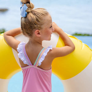 Hamptons Hot Pink Long Bay Bathing Suit