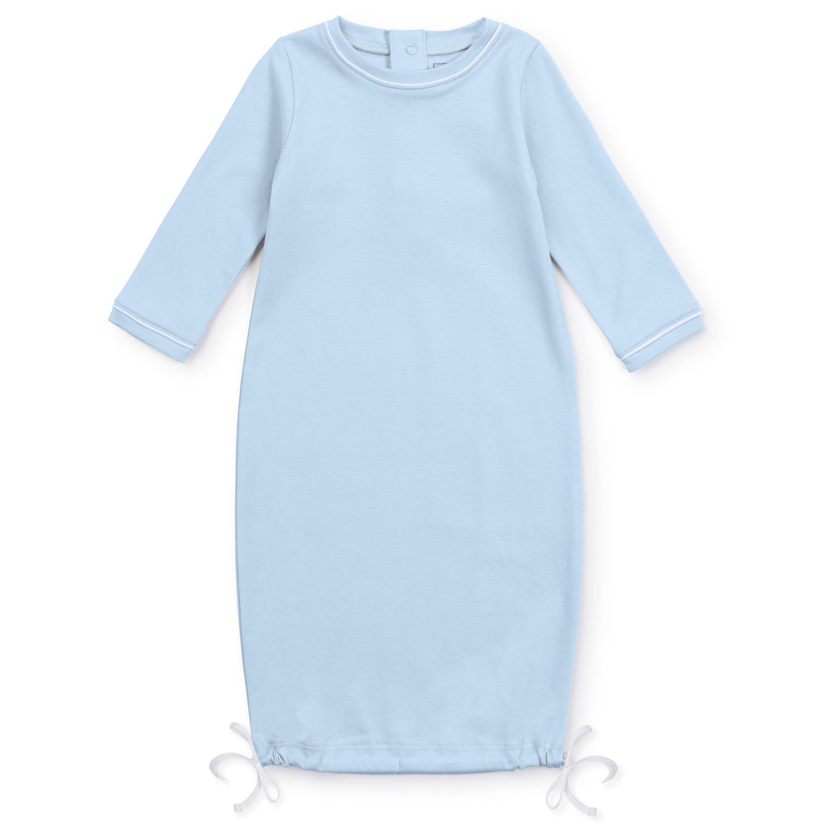 George Gown-Light Blue & White
