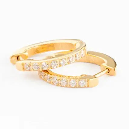 Gem Gold Hoop