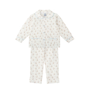 Boys Bunny Knitted Sky Blue 2 Piece Set