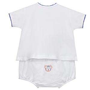 Navy/Orange Unisex Diaper Set