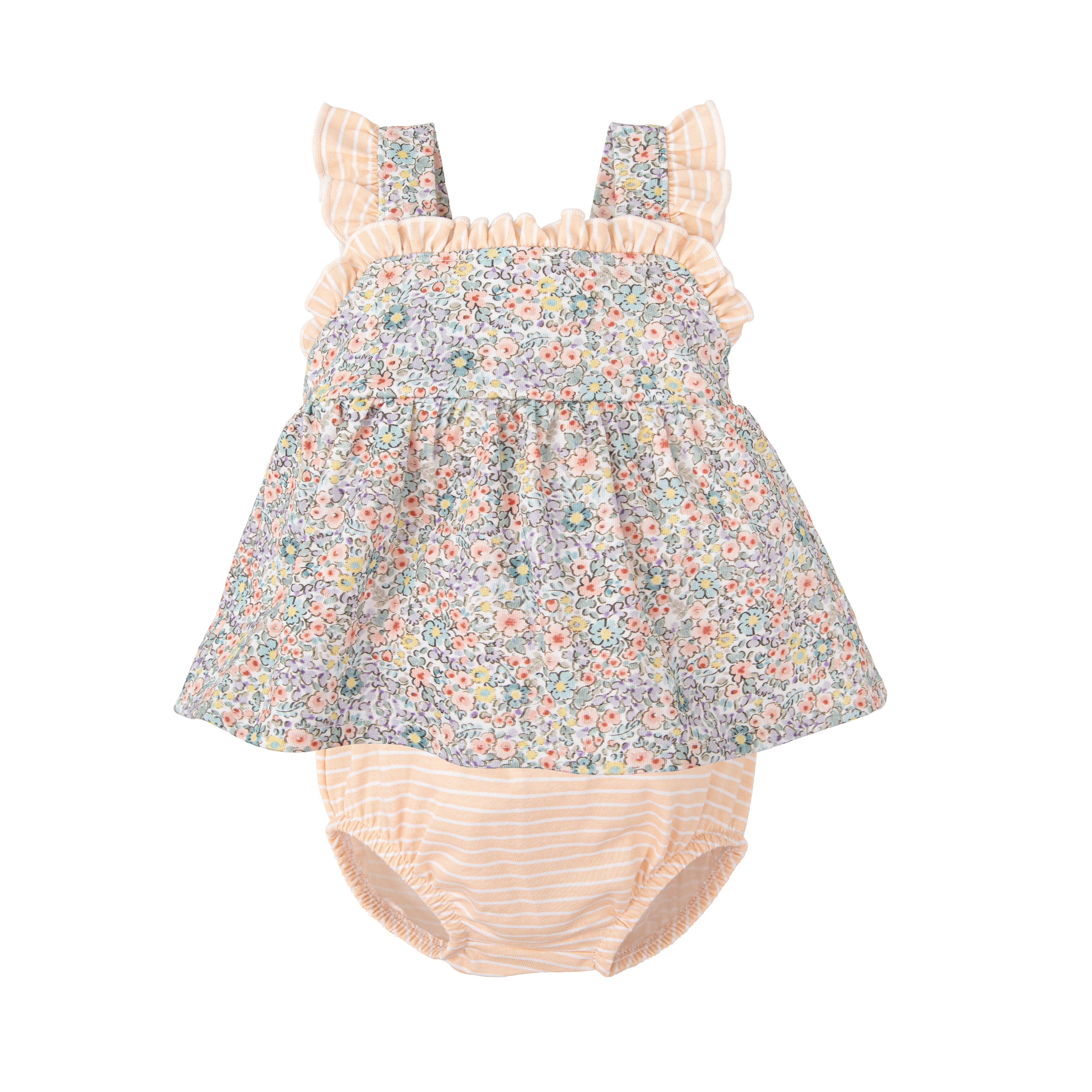 Liberty Knitted Dress & Diaper Cover (Baby)