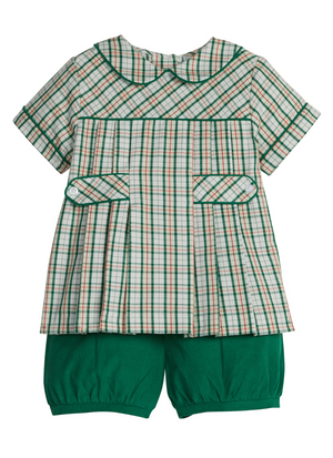 Mistletoe Tartan Bennet Short Set (Toddler)