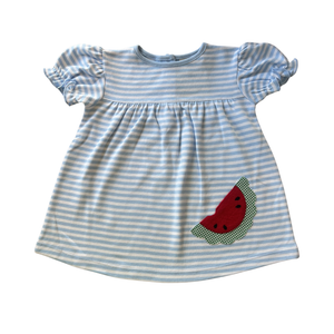 Blue Stripe Watermelon Dress
