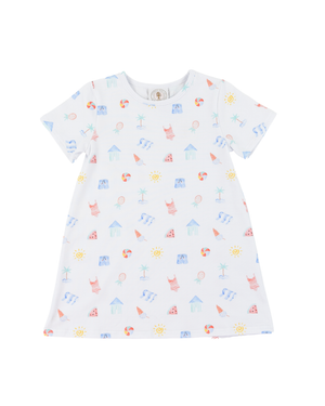 Saltwater Soiree Susie Swing Dress