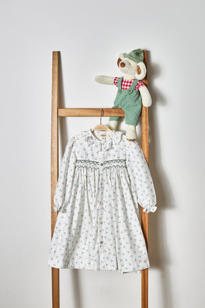 Girls Smock Christmas Dress (Toddler)