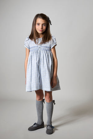Girls Renata Smock Emb Dress (Kid)