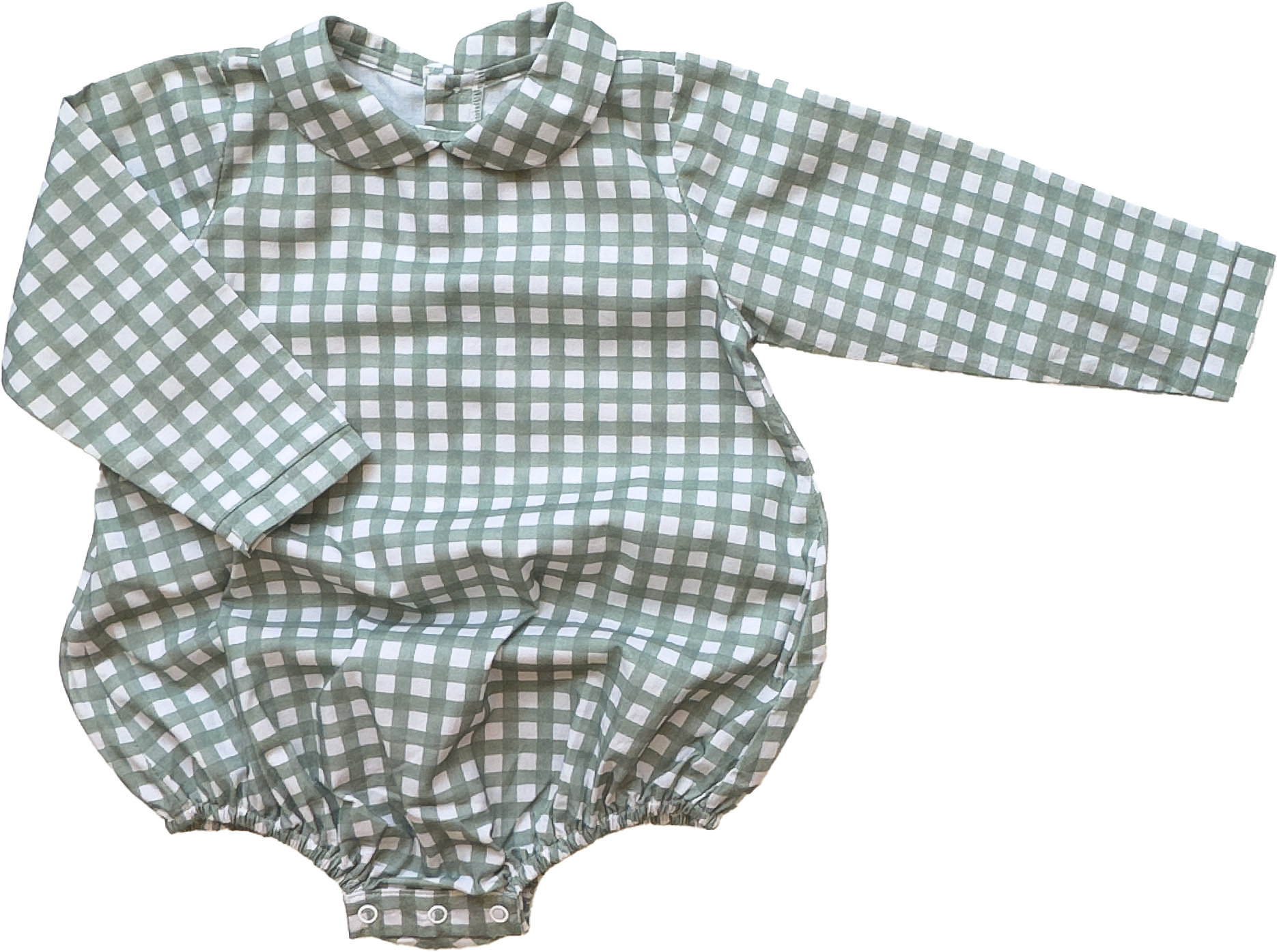 Bayard Bubble-Field Check Sage (Toddler)