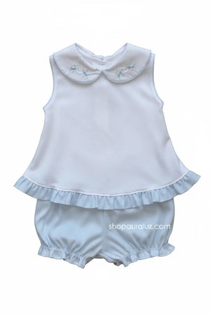 Blue/White Tiny Bud 2 Piece Set
