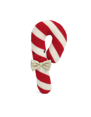 Candy Cane Knit Toy Red