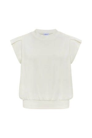 Olivia Top-White/Blue/Sand/Green Stripes