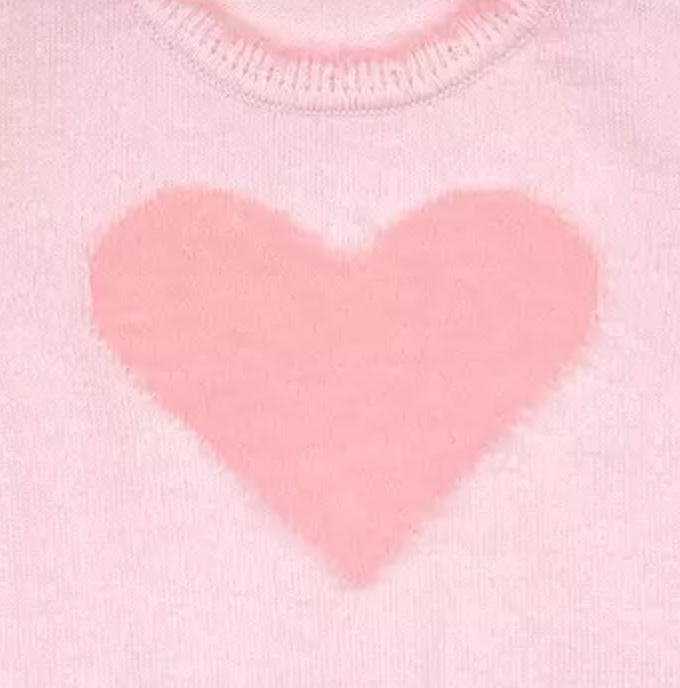 Pink Heart Sweater (Toddler)