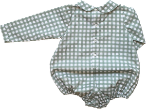 Bayard Bubble-Field Check Sage (Infant)