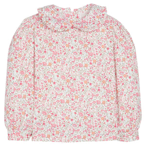 Ruffled Peter Pan Blouse-Pemberley Floral (Toddler)