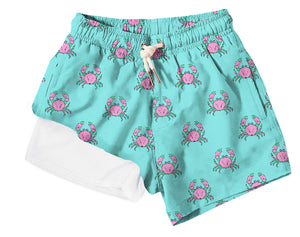 Swim Trunk Pink Crabs (Kid)