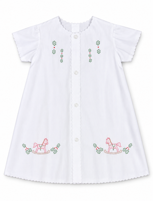 White Christmas Horse Day Gown