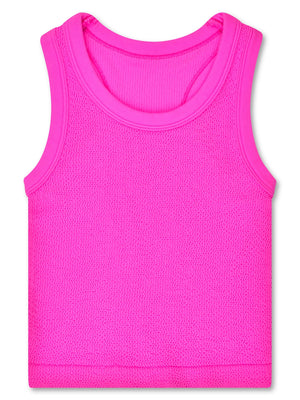 Smocked Racerback Tank Top