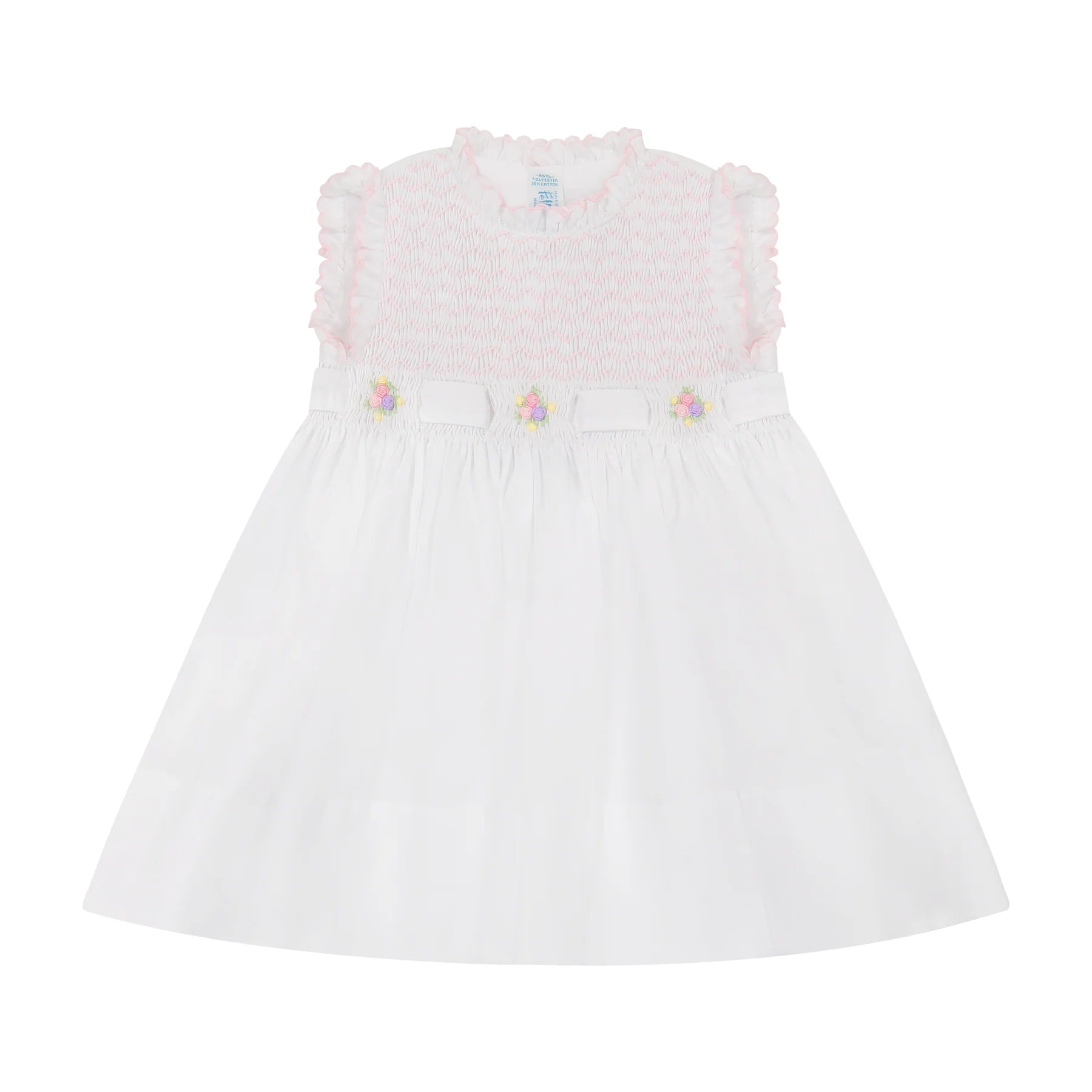 White/Pink Sleeveless Secret Garden Dress