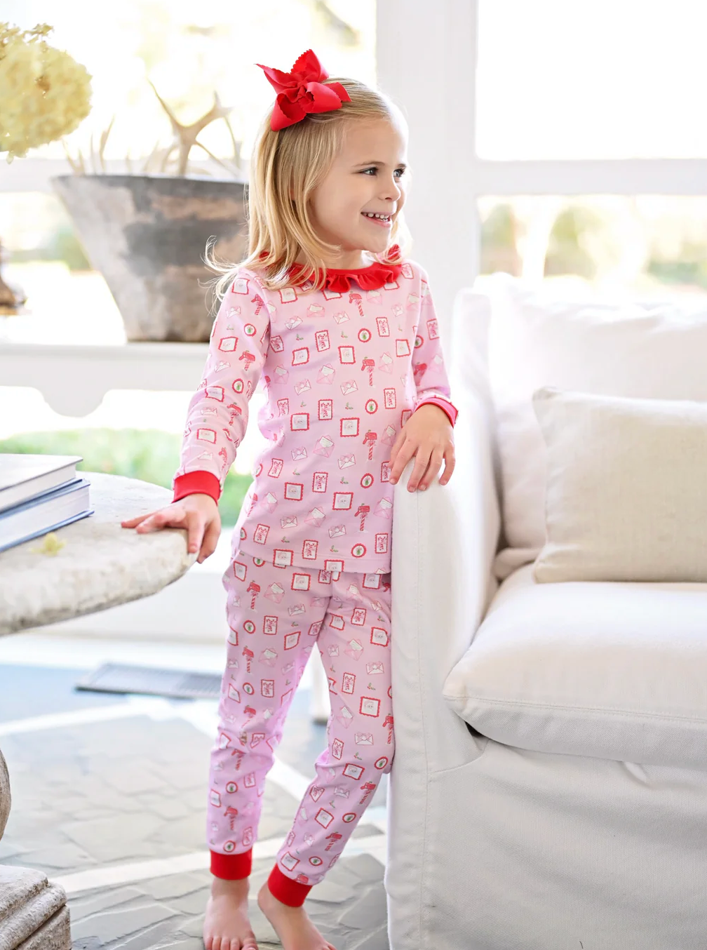 Girl Letter To Santa Two Piece Jammies (Kid)