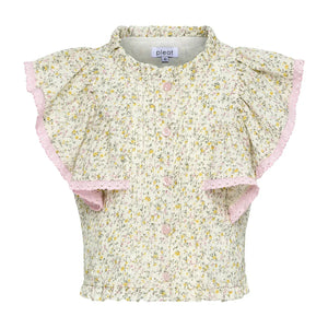 Posie Cream Ditsy Top