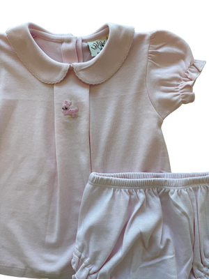 Pink Bunny Diaper Set (Infant)