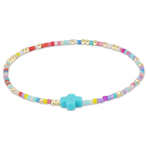 E Newton Hope Unwritten Cross Bracelet-Hot Mess