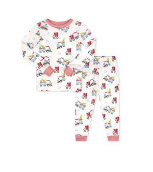 Red North Pole Sweet Pea PJ Set (Kid)