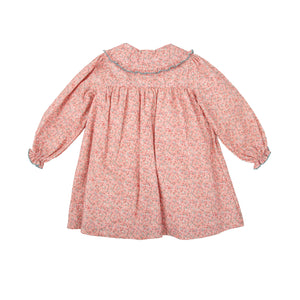 Pink Floral Button Down Dress