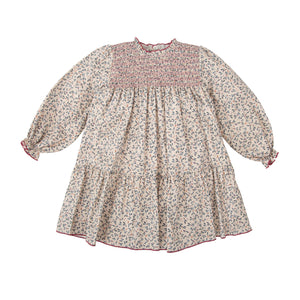 Leafy Smocked Top Dress