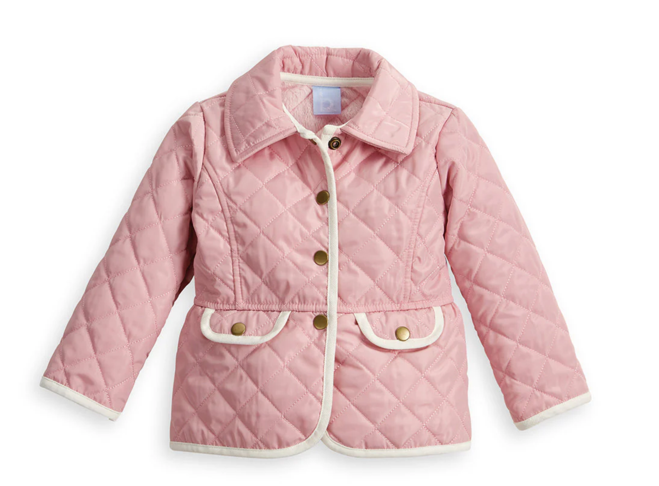 Pink Quilted Peplum Coat (Kid)