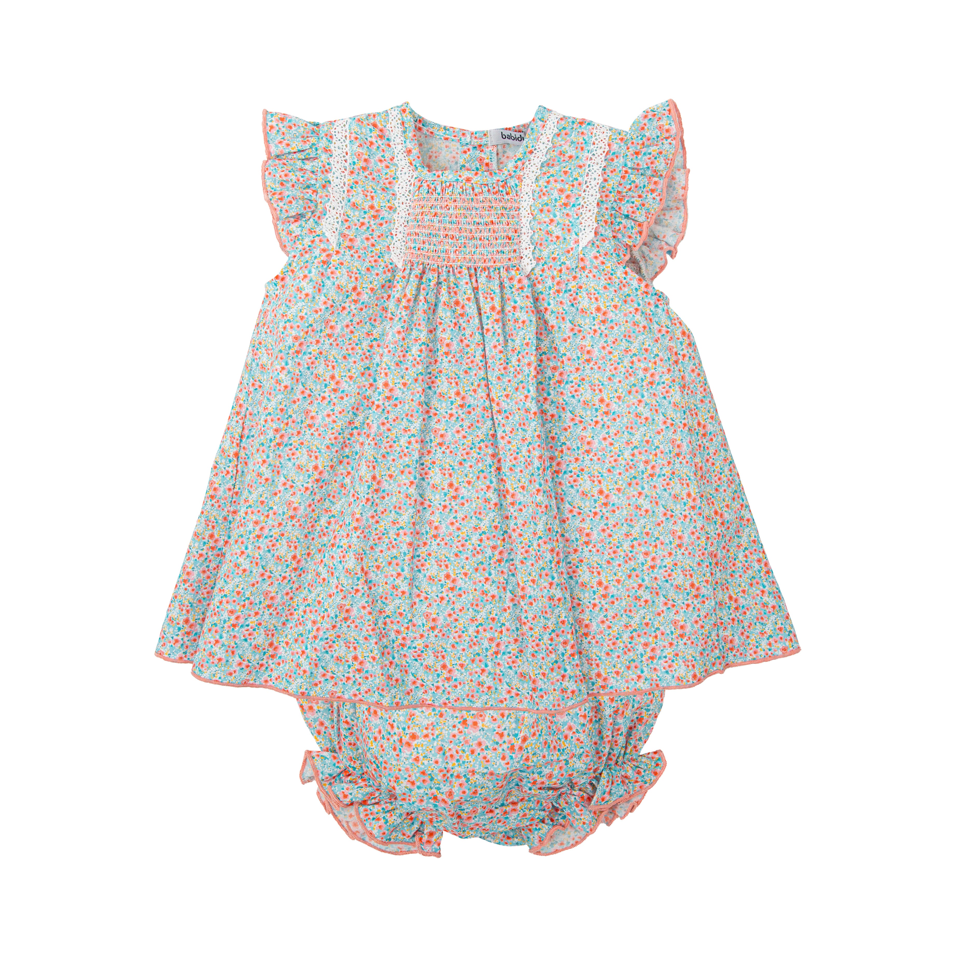 Orange Floral Dress