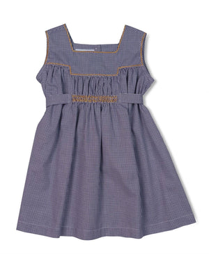 *PRE-ORDER* Mary Mac Gameday Dress-Navy & Red (Toddler)