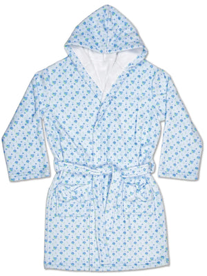 Blue Ditsy Robe