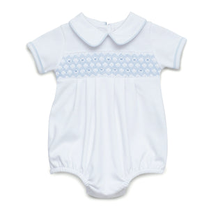 Light Blue Charlie Smocked Bubble