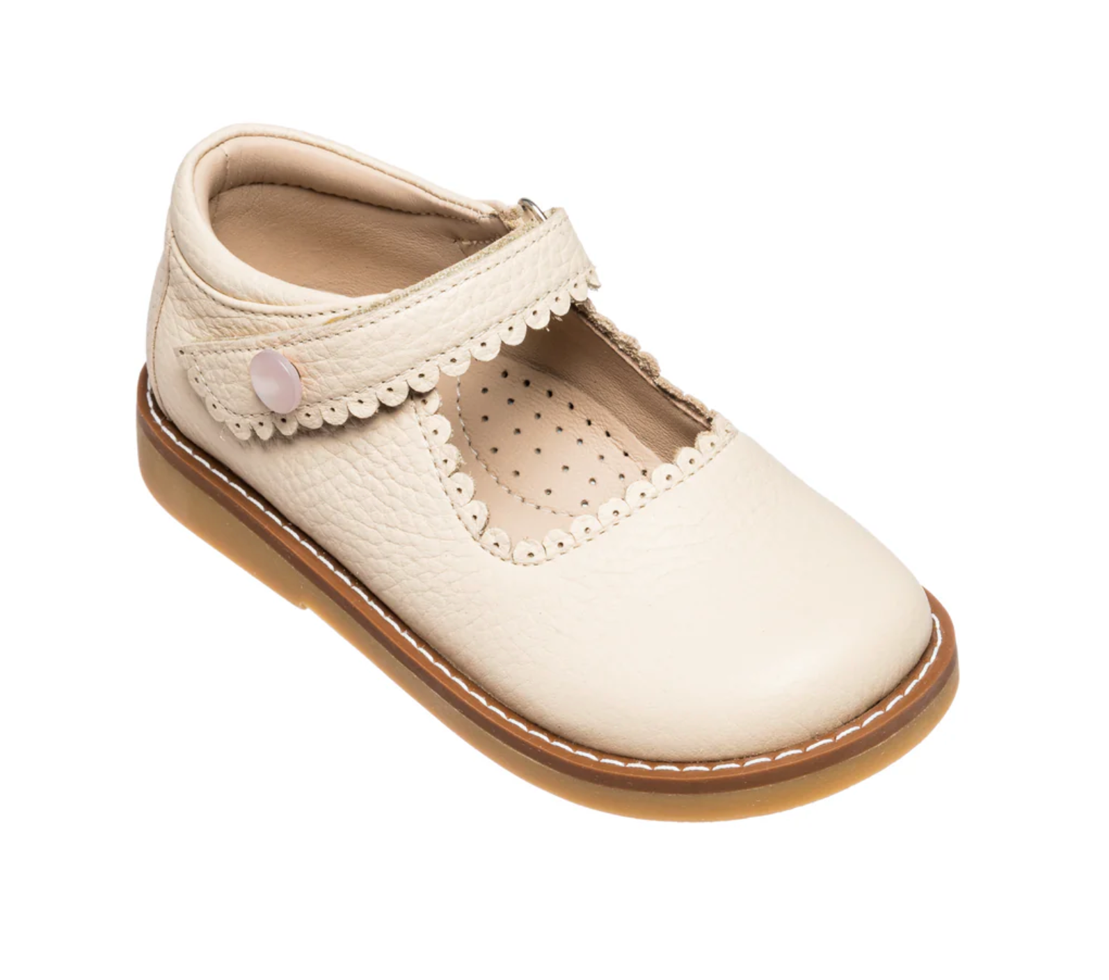 Leather Mary Jane - Cream