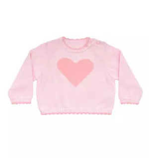 Pink Heart Sweater (Toddler)