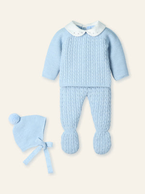 Cloud Knitted Sweater Emb Baby Outfit