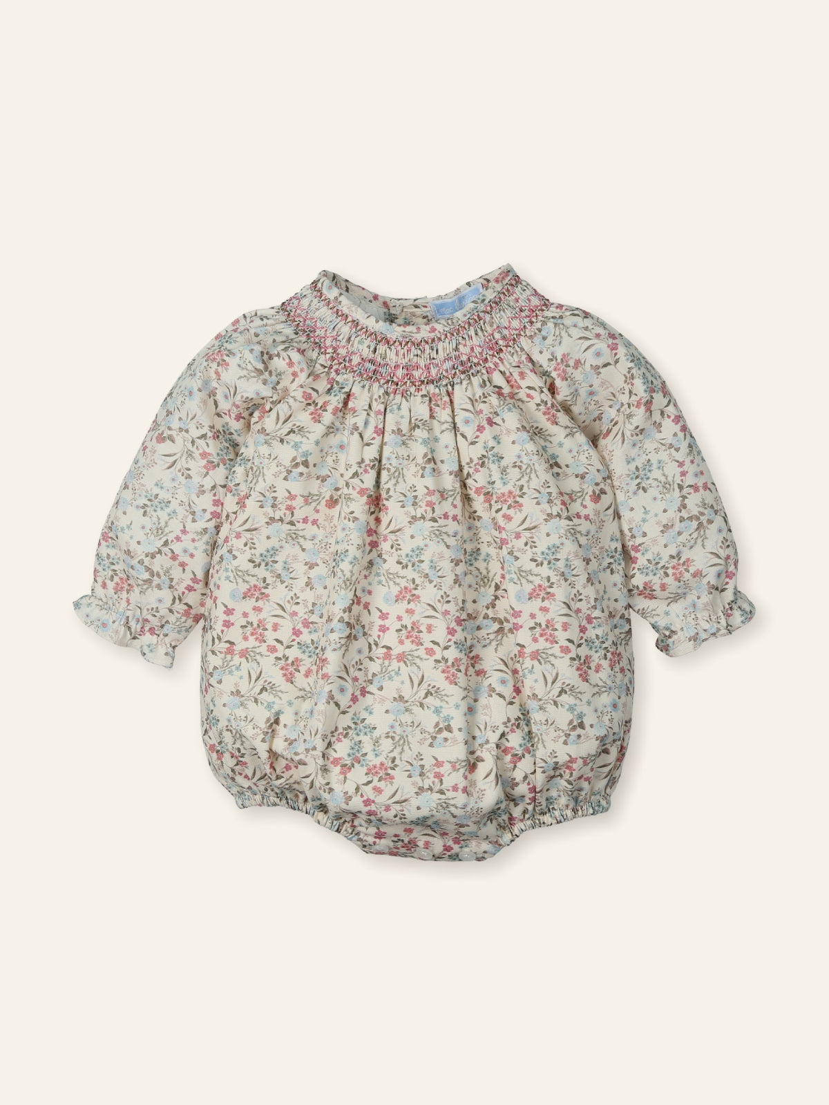 Maple Cotton Printed Romper w/ Bow