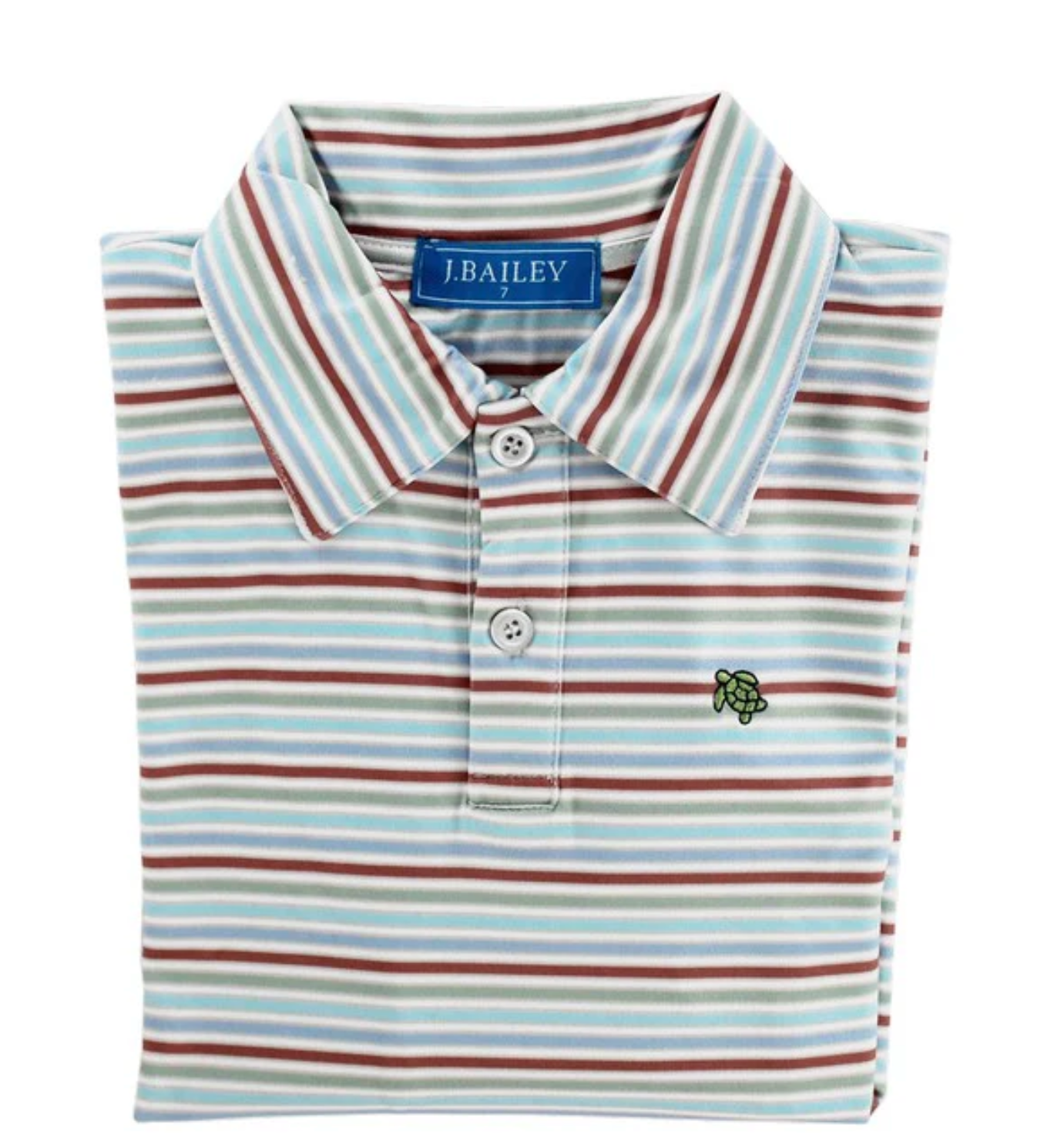 Rust Stripe Harry Performance Polo (Kid)